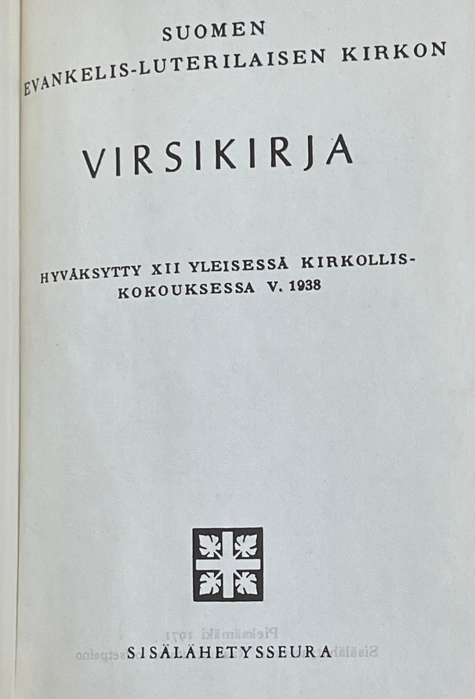 Suomen evankelis-luterilaisen kirkon virsikirja kullattu