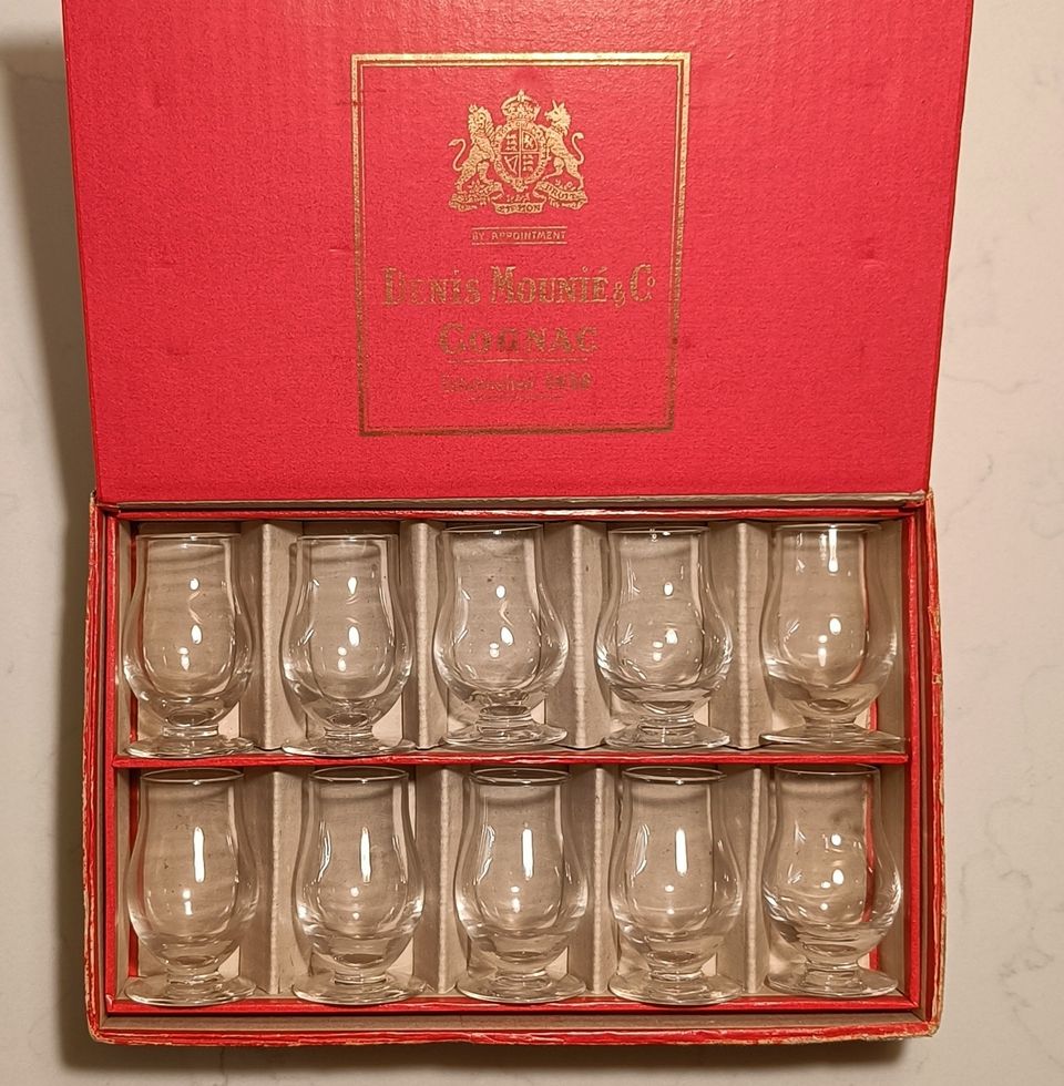 Vanhat konjakkilasit (Denis Mounie cognac glass) 10 kpl