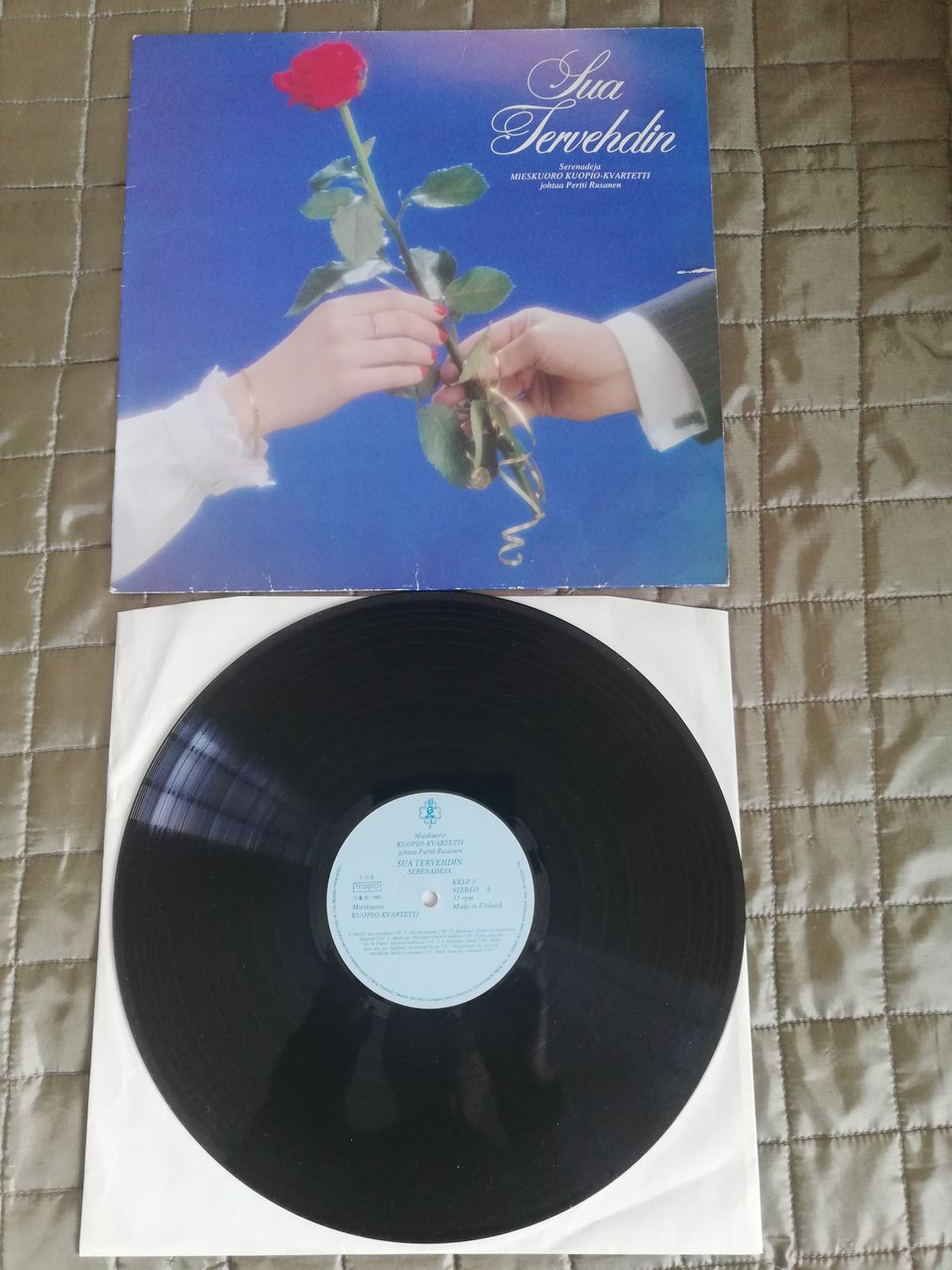 Mieskuoro Kuopio-Kvartetti LP levyt 2 kpl (1982 ja 1989)