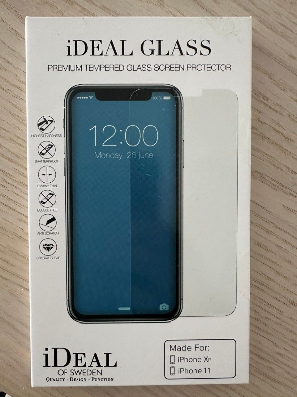 Ideal suojalasi iPhone 11/Xr