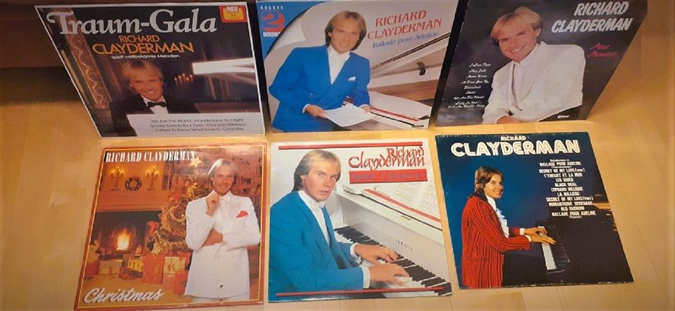 LP-levyjä Pavarotti,Clayderman,Iglesias yms
