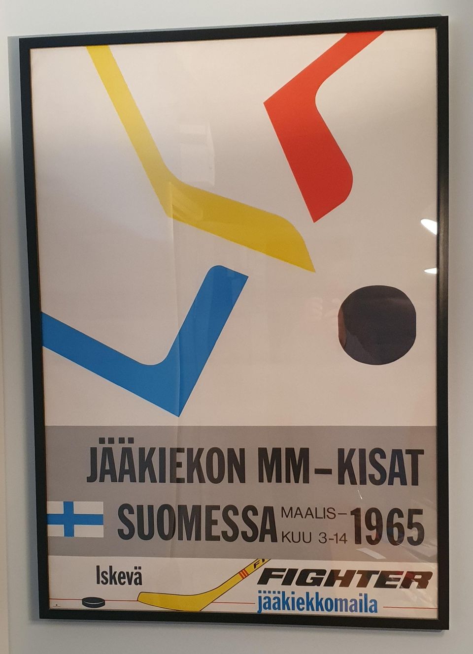 Jääkiekon MM-kisat 1965-juliste.