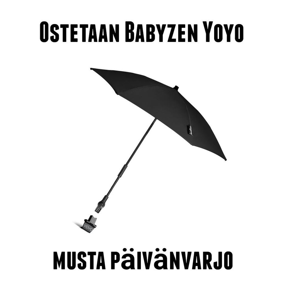 O: Babyzen Yoyo2 varjo, musta