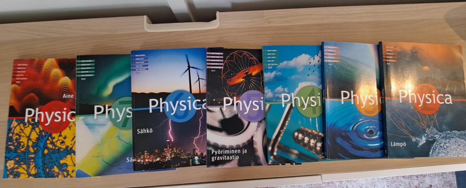 Physica 2-8 fysiikan oppikirjat (vanha OPS)