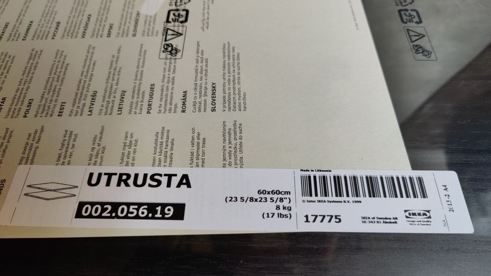 IKEA Utrusta hyllylevyjä uusia mustia 14kpl
