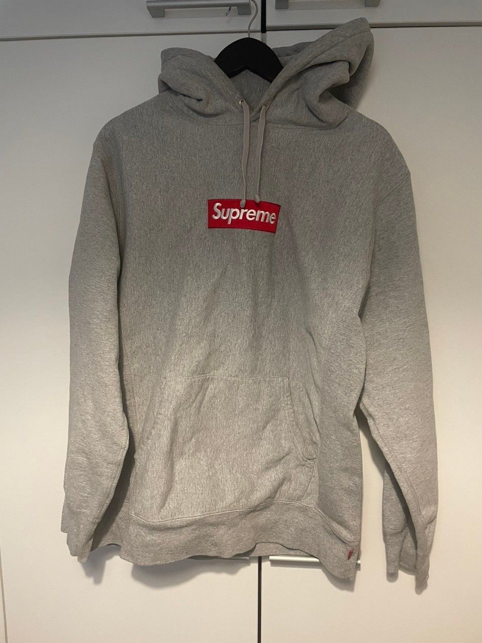 Supreme FW13 Box Logo Hoodie Heather Grey XL