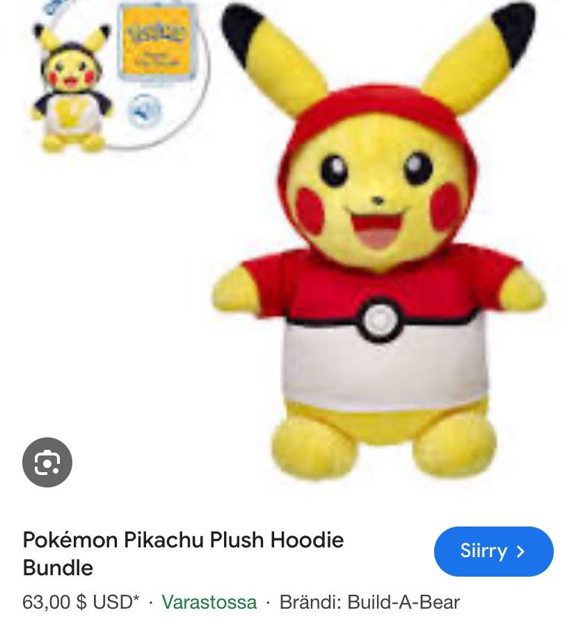 Pokémon Pikachu iso pehmolelu 46cm
