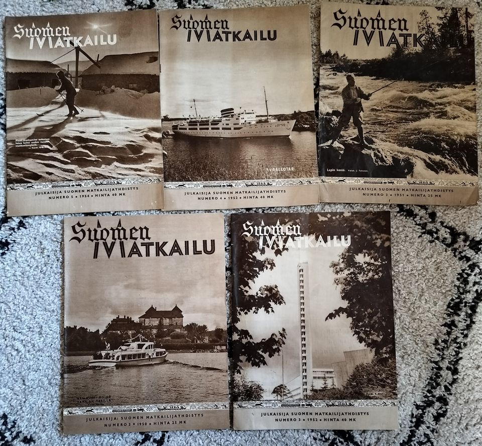 Suomen Matkailu lehtiä 1951-1954