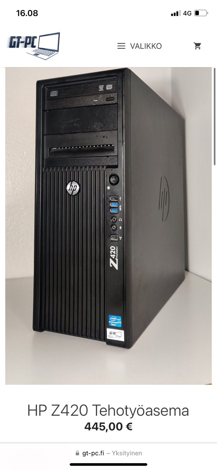 HP z420 workstation