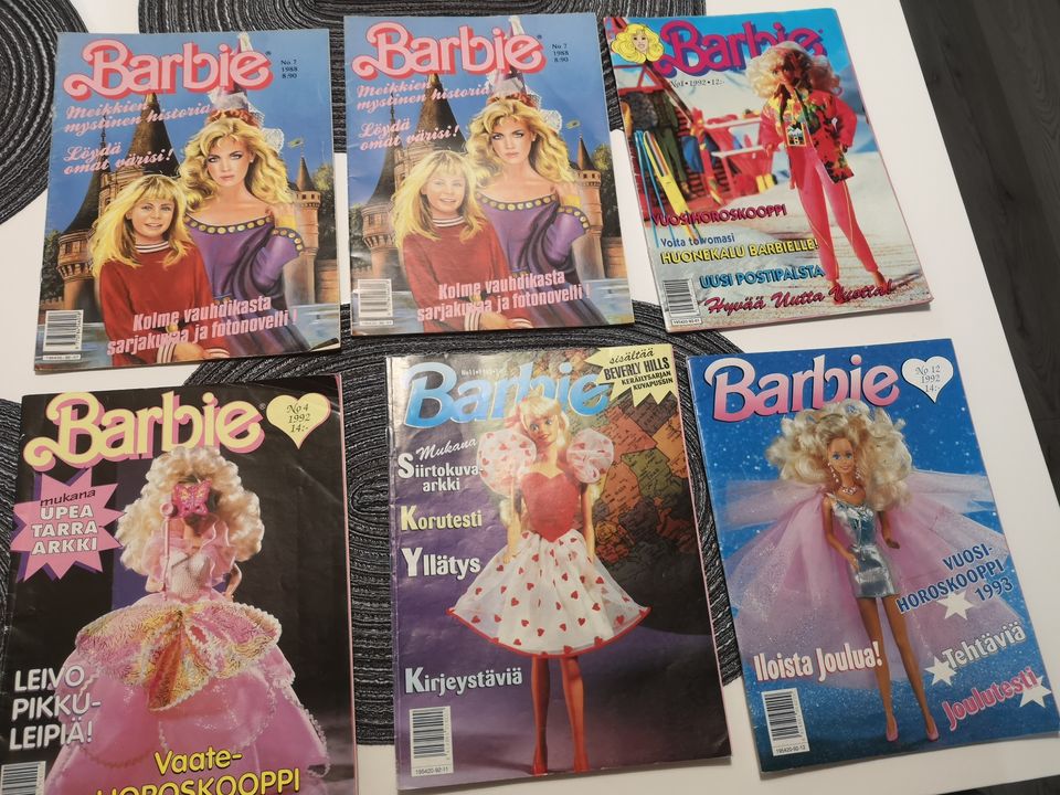 Barbie-lehtiä (80-90-luku)