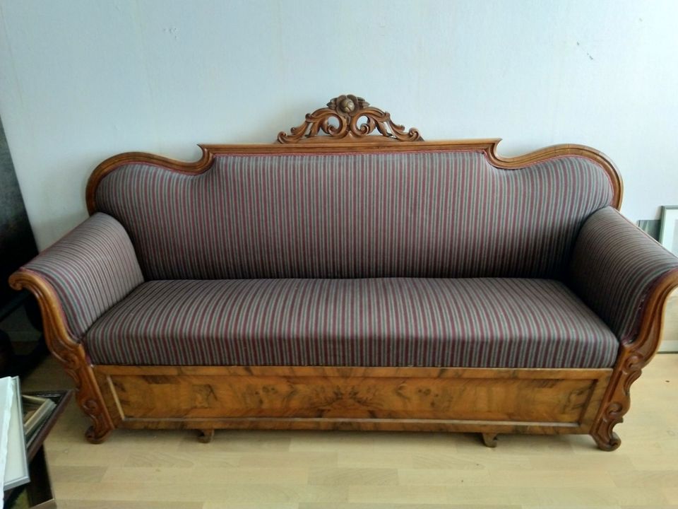 Sohva, antiikkinen vuodesohva 210 cm