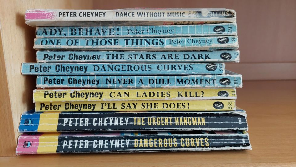 Books by Peter Cheyney, Peter Cheyney jännäreitä englanniksi