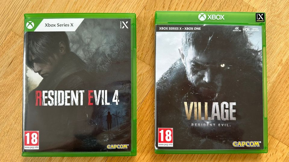 Resident Evil 4 ja Resident Evil Village (Xbox Series X)