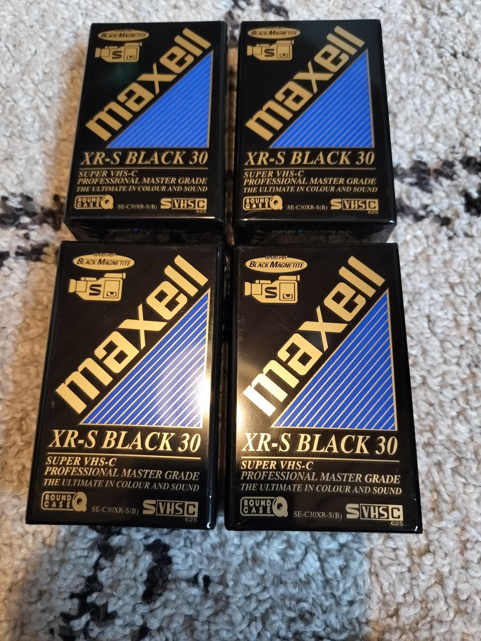 Maxell XR-S Black 30 SVHS kasetteja uusia