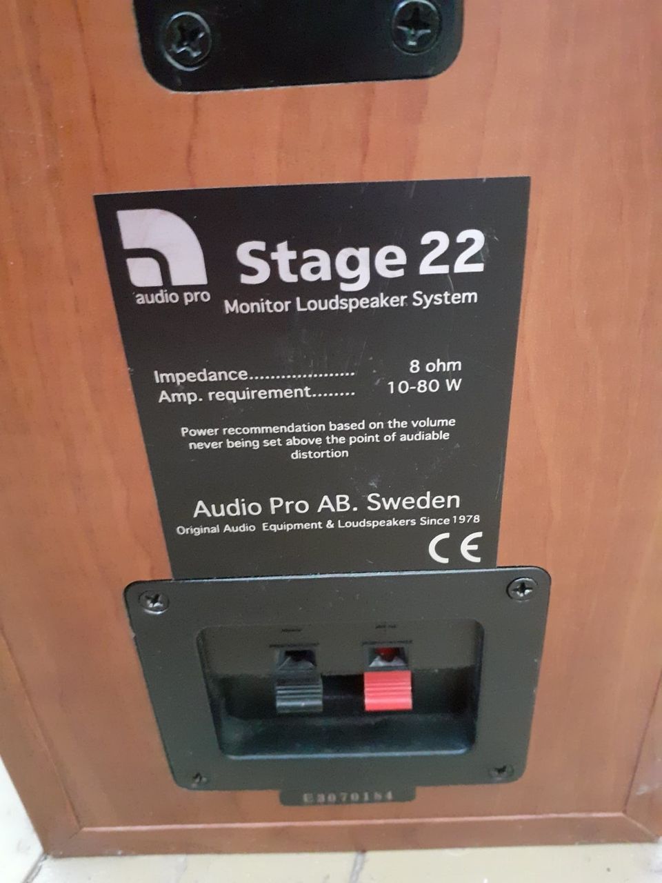 audio pro stage 22 studio kaijuttimet