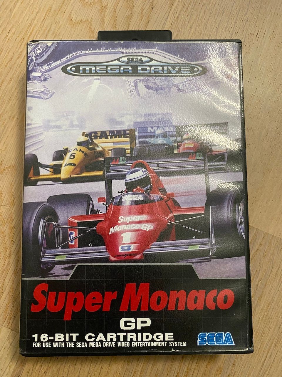Super Monaco -peli Sega MegaDrive 16 bit