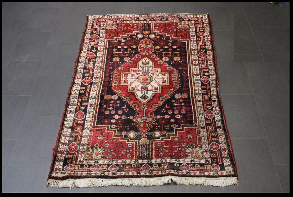 Käsinsolmittu Persialainen Hamadan matto 200x140 cm