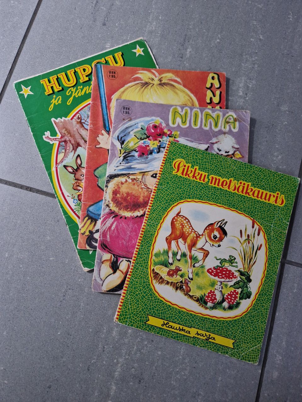 Lasten kirjat -70 luvulta. 4 kpl. Lähetys +3€