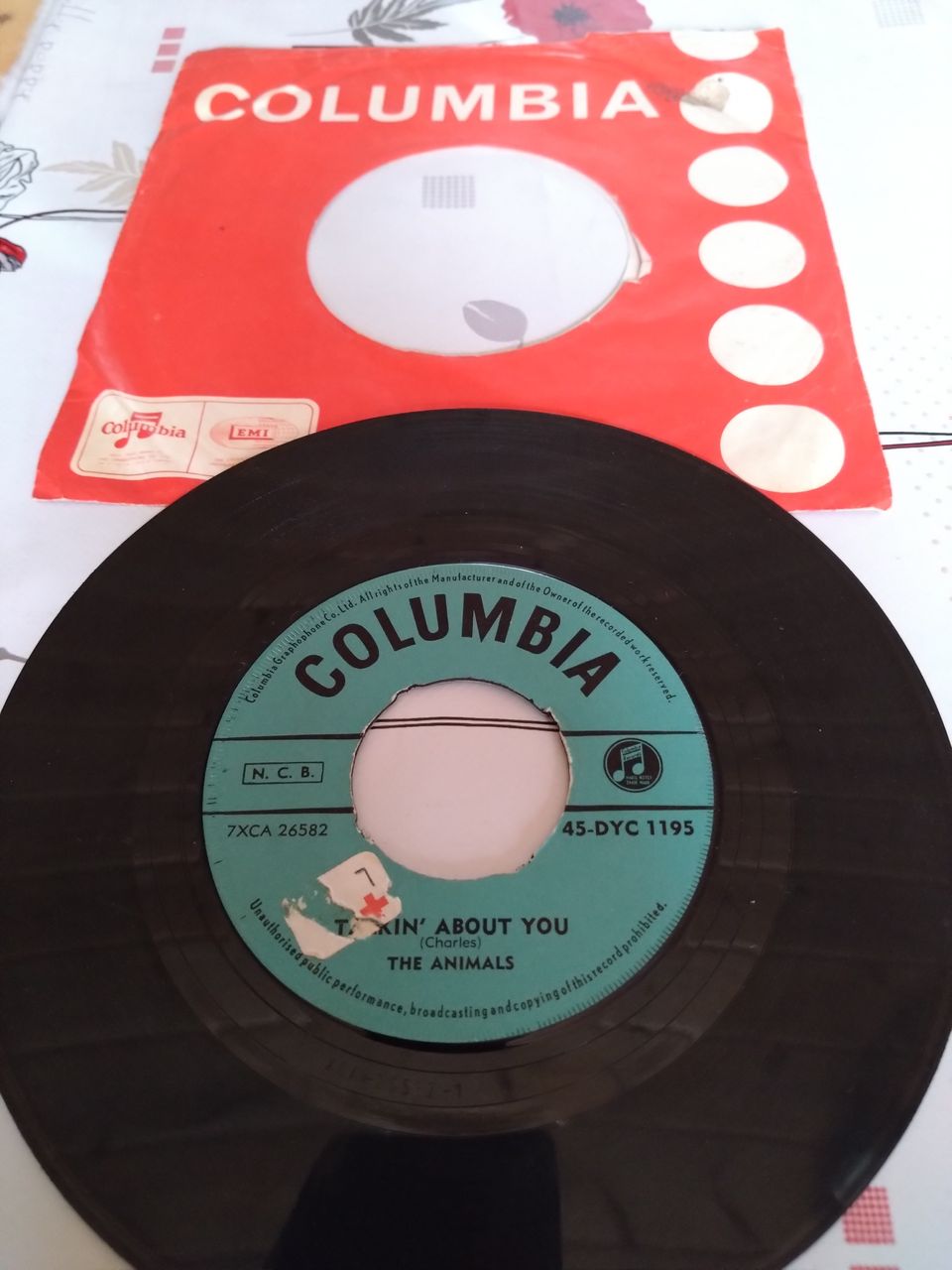 The Animals 7" The House of The Rising Sun