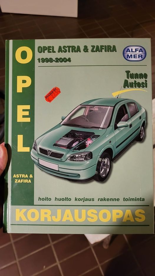 Opel Astra & Zafira G suomenkielinen Korjausopas 1998-2004