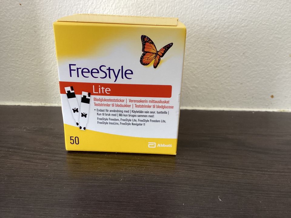 Freestyle Lite, verensokerin mittausliuskat, 50kpl