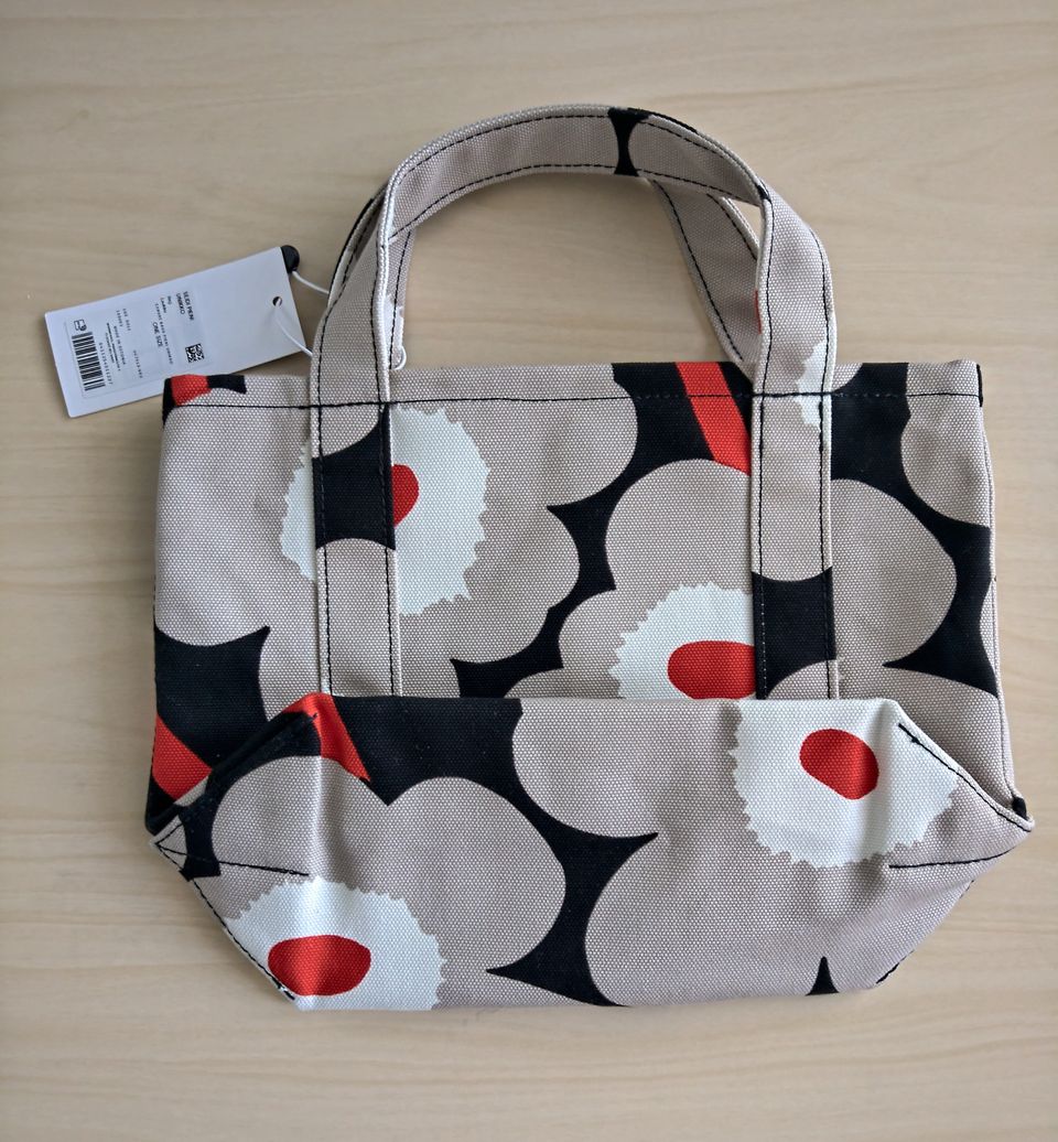 Marimekko unikko canvas laukku uusi