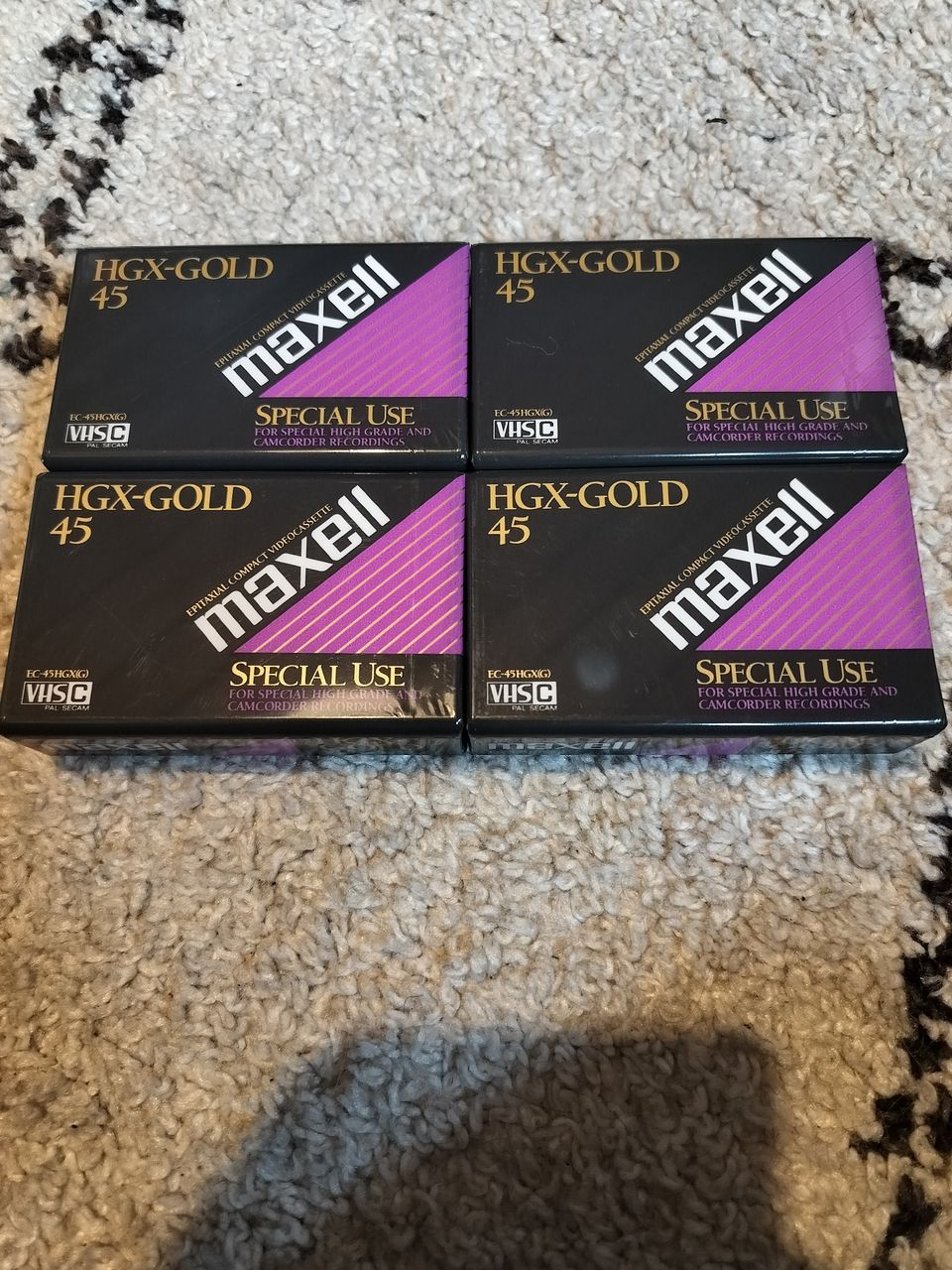 Maxell HGX-Gold 45 VHSC kasetit uusia