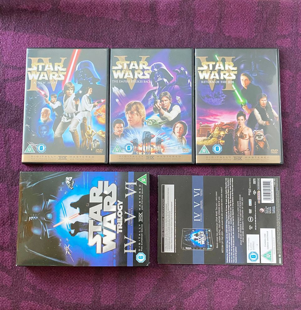 Star Wars Original Trilogy Episode 4, 5, 6 DVD-Boksi sis. alkup. teatteriversiot