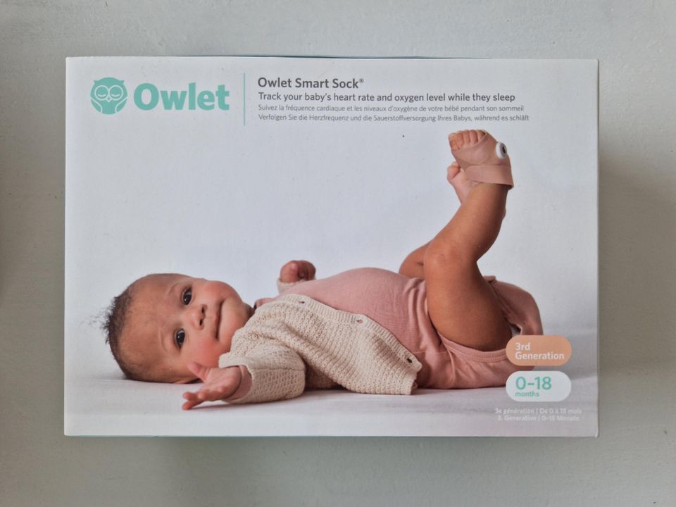 Owlet smart sock 3 älysukka, takuuta jäljellä