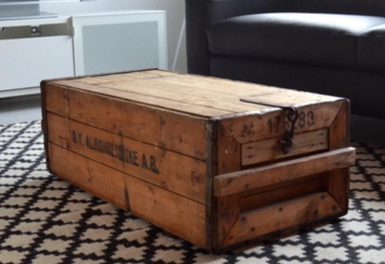 Oy alkoholiliike Ab:n vanha puinen laatikko