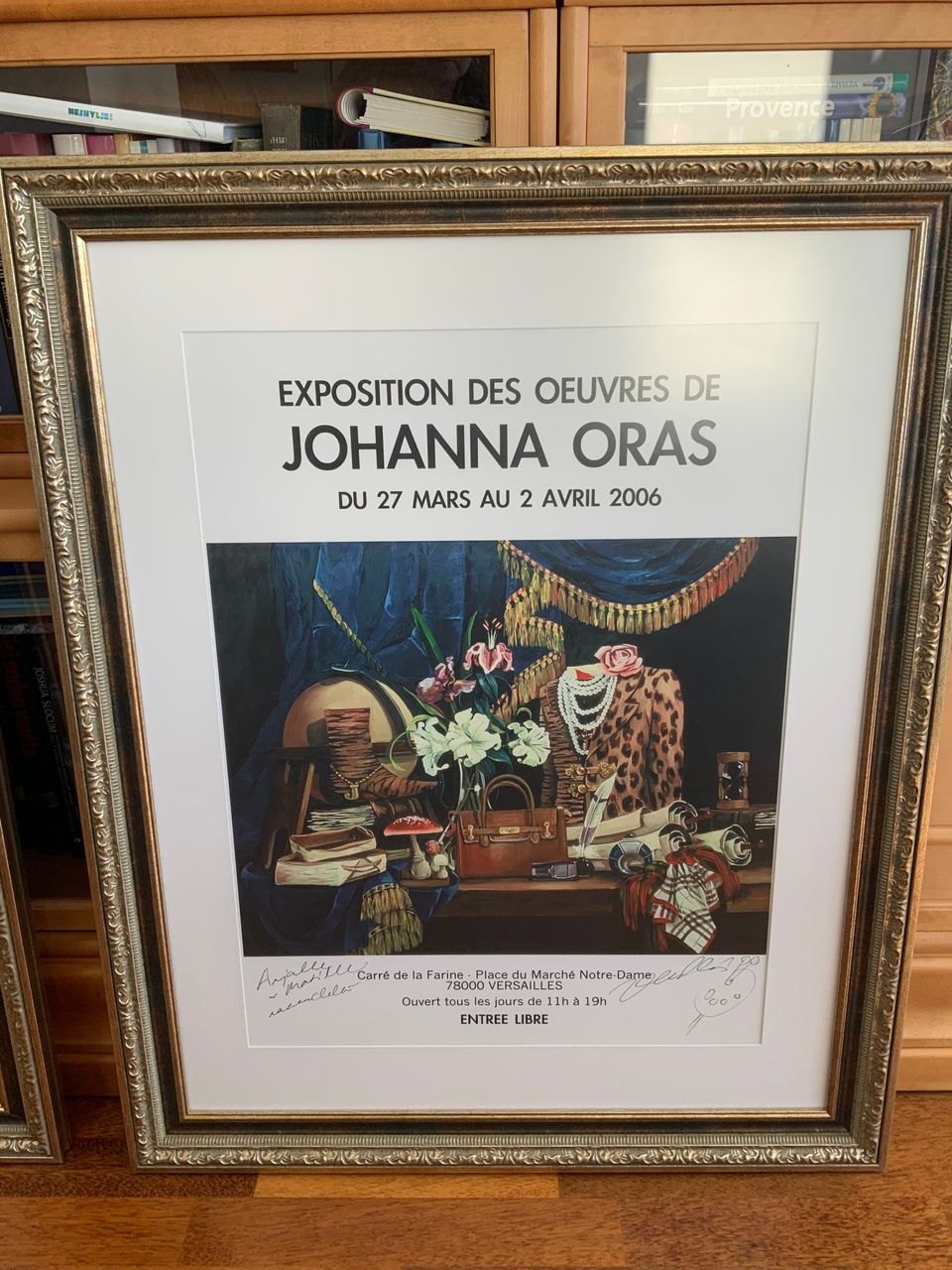 Johanna Oras kehystetty näyttelyjuliste