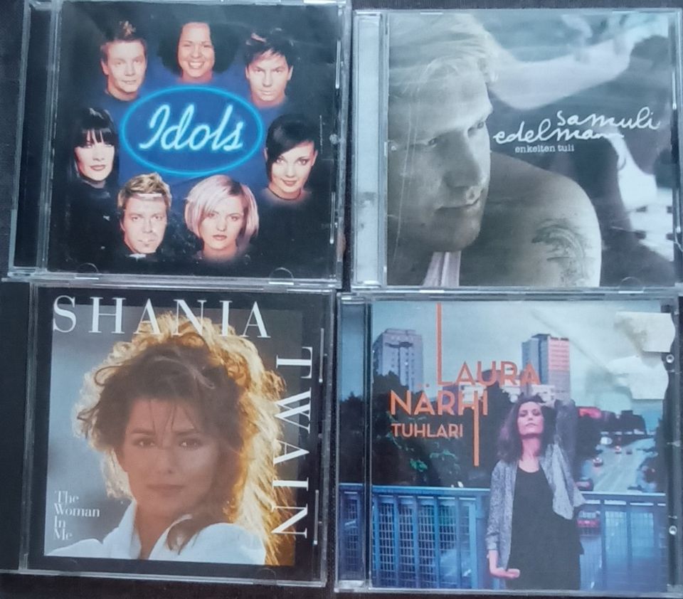 Samuli Edelman, Shania, Idols ja Laura Närhi 4 CD-levyä