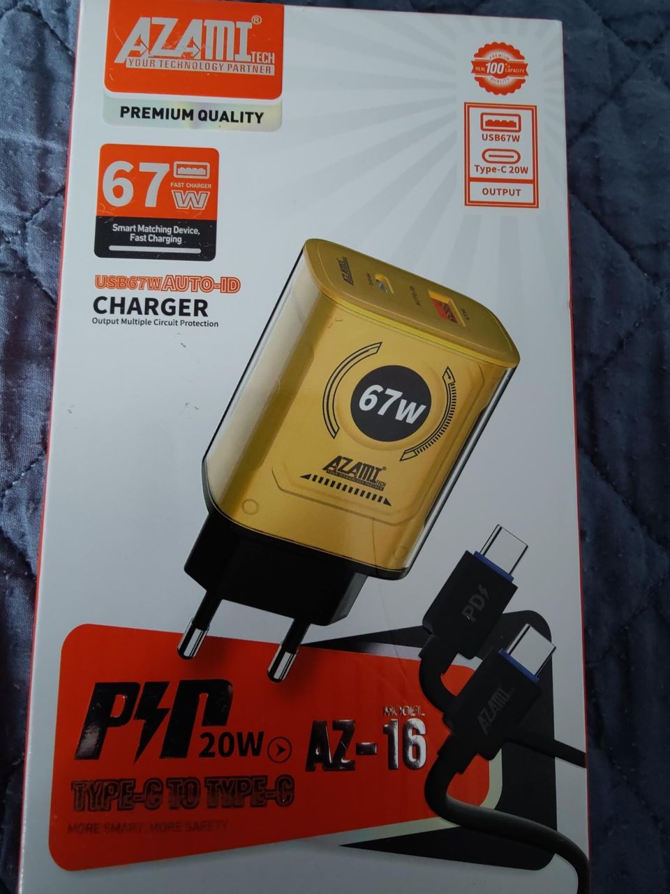 puhelimet Fast charger 1000 MM 67W-20W