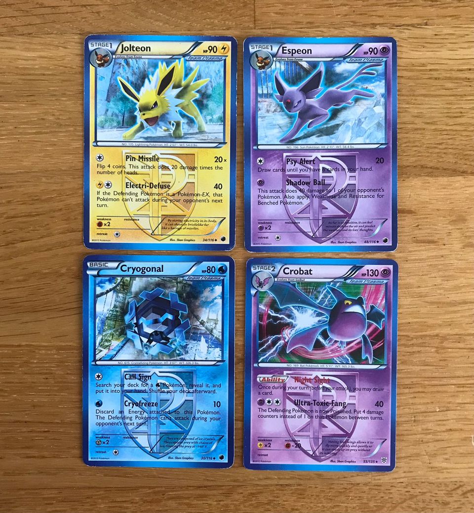 Plasma Freeze Pokémon-kortteja