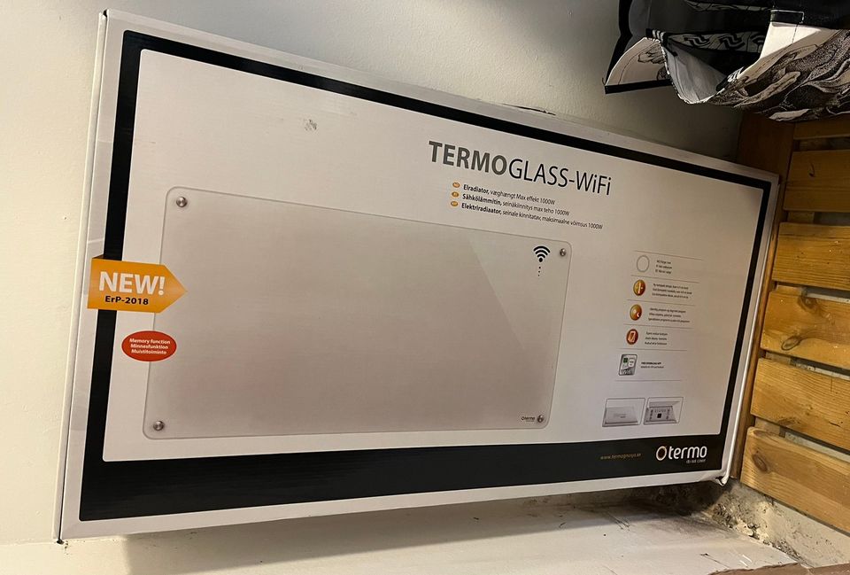 Lämmityspatteri Termoglass WiFi 1000w