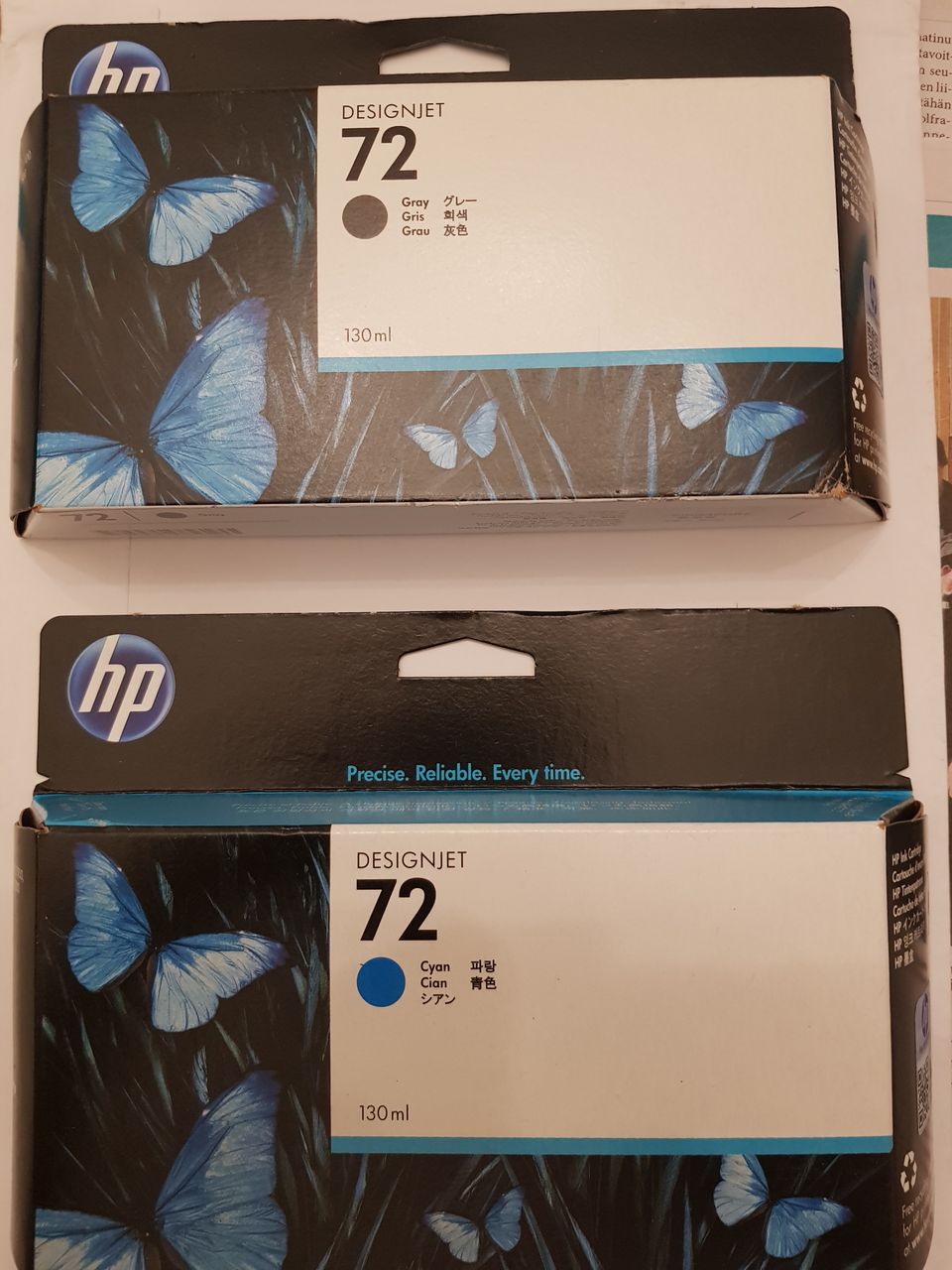 Uudet HP Designjet 72 mustepatruunat