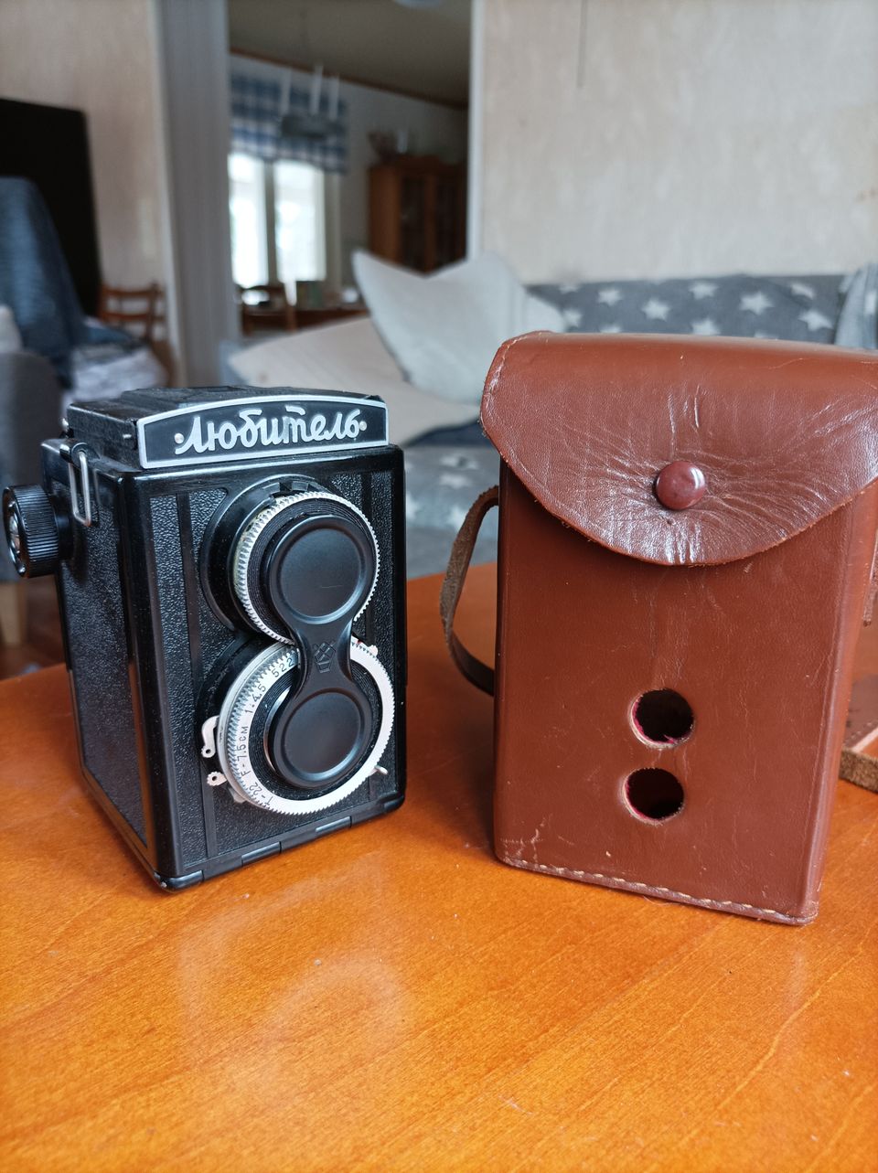 Vintage kamera Lomo Lubitel kameralaukulla