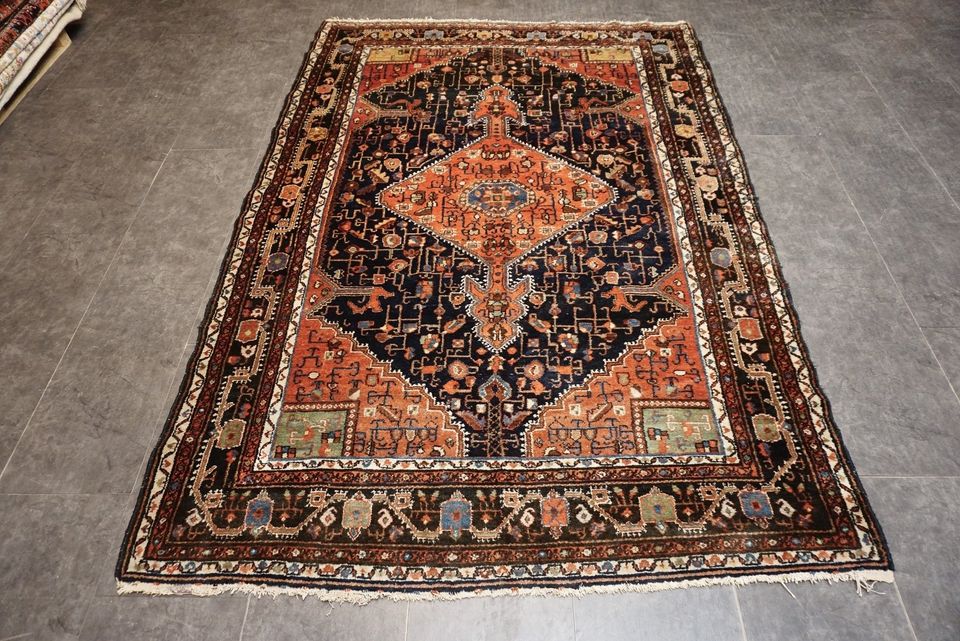 Käsinsolmittu Persialainen Hamadan matto 239x162 cm