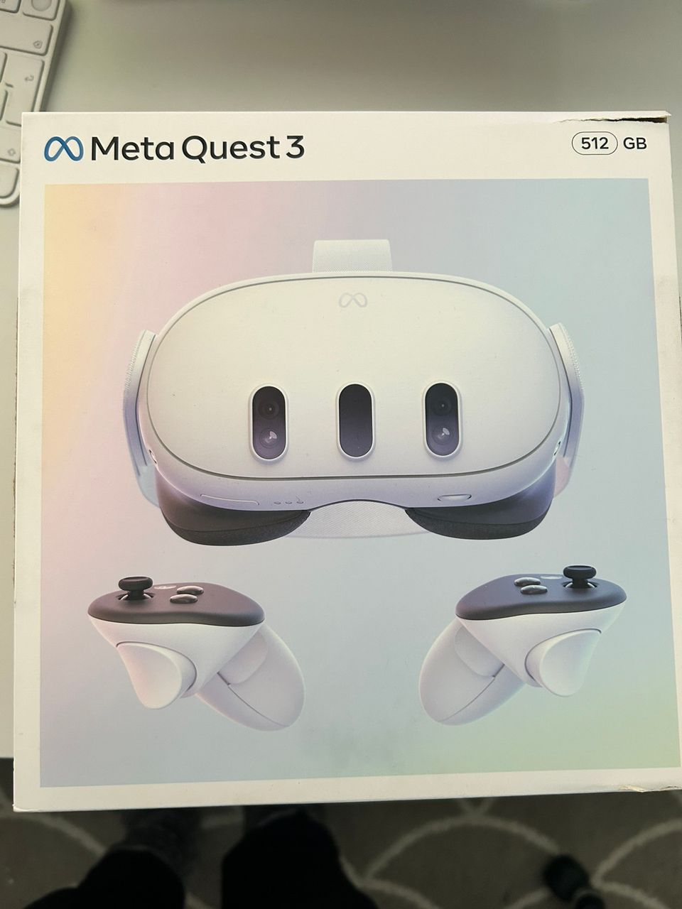 Meta Quest 3 kannettavat VR-lasit (512gb) ja Elite hihna akulla