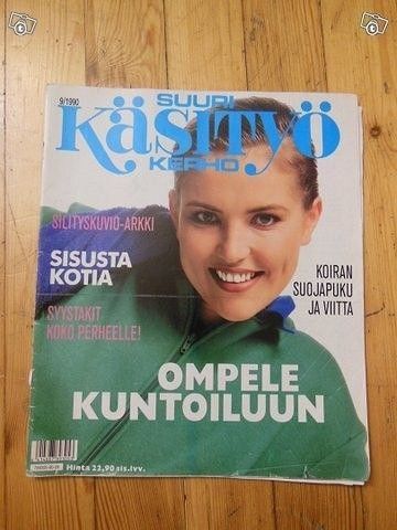 Suuri Käsityökerho 9/1990 mm. koiran vaatteita