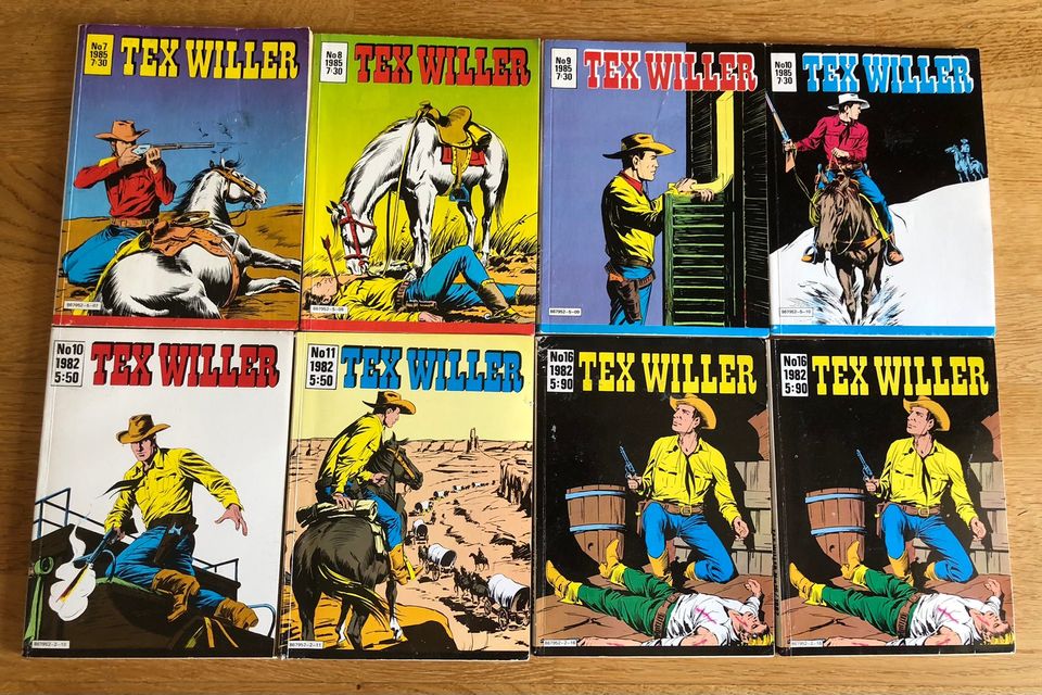 Tex Willer sarjakuva-albumeita