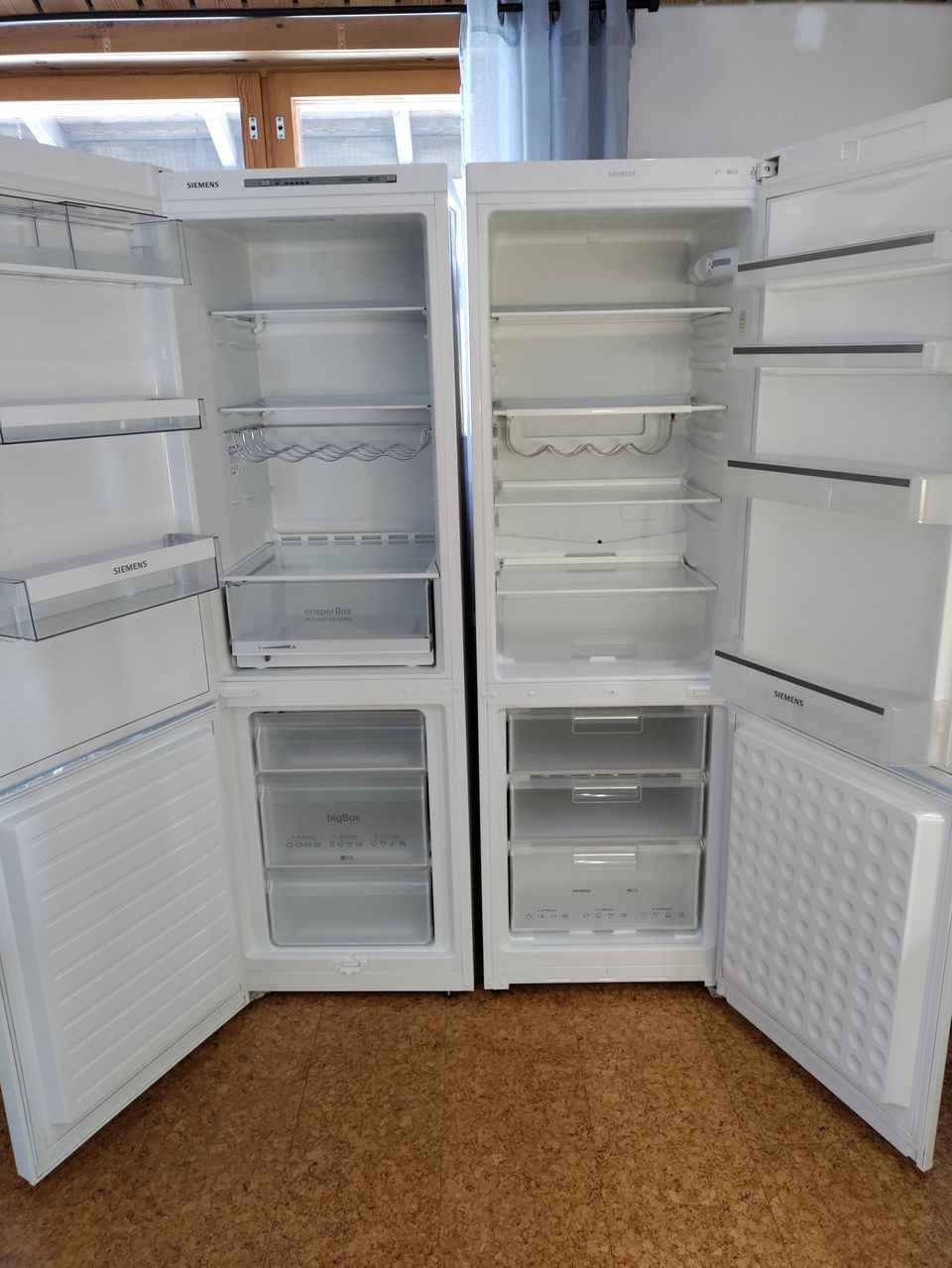 2 kpl Siemens jääkaappi-pakastin - MOLEMMAT VARATTU 2.5. asti