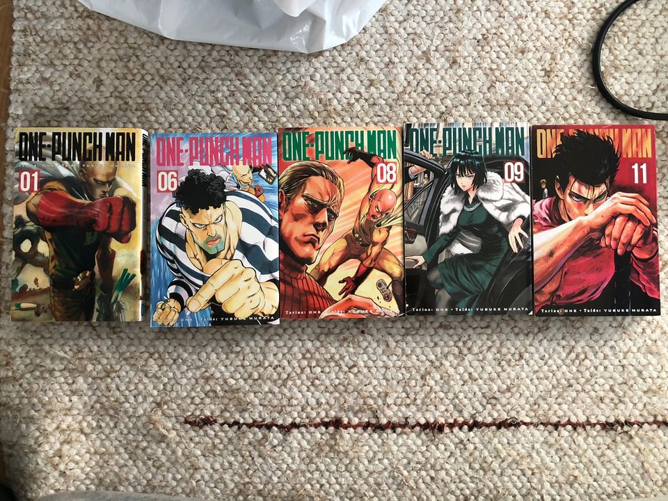 One Punch Man manga osat 1 6 8 9 ja 11