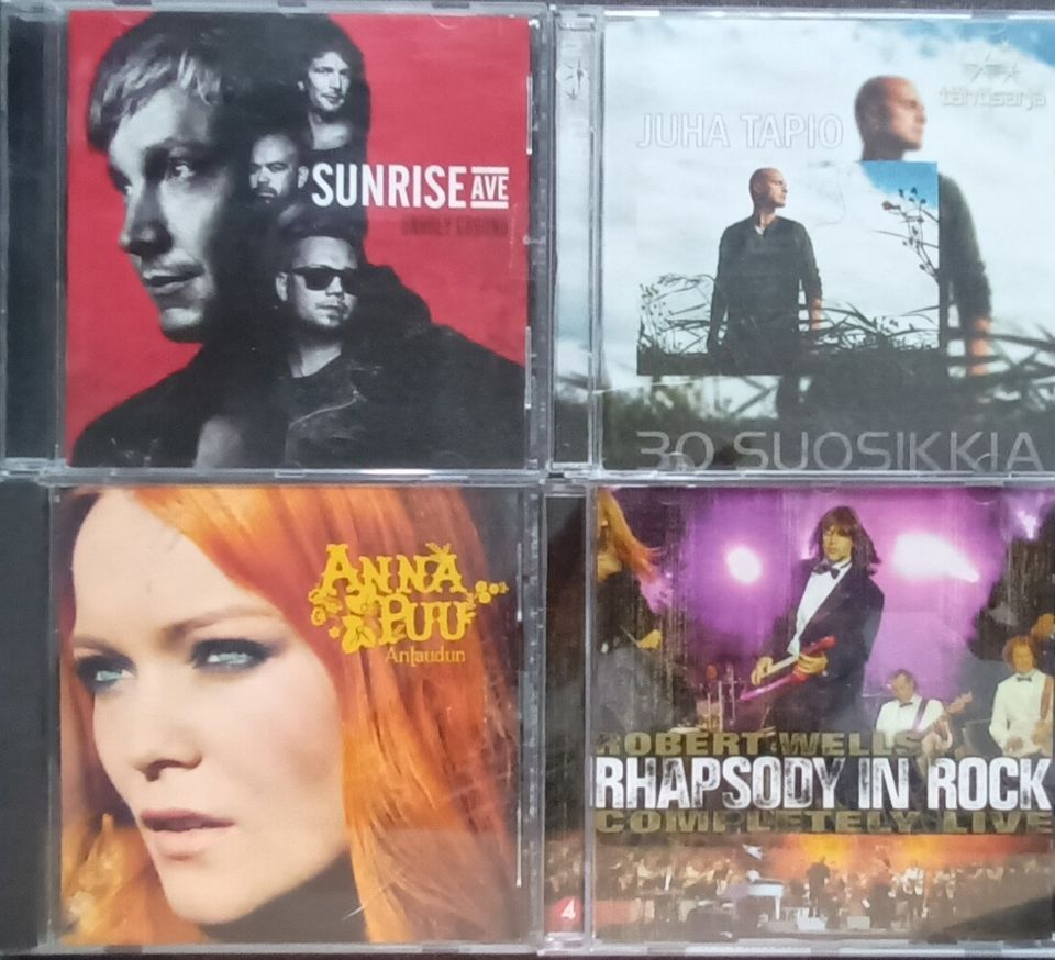 Anna Puu, Juha Tapio, Sunrise ave ja Rhapsody in rock 4 CD-levyä