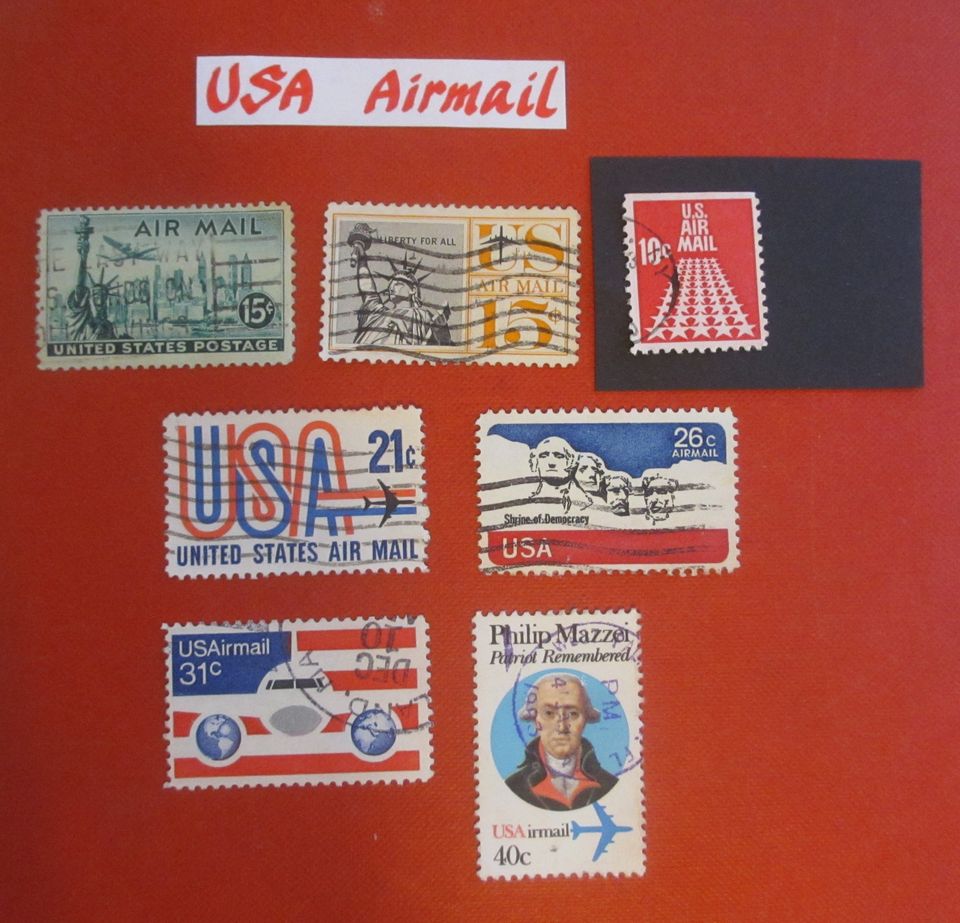 USA postimerkit - Airmail