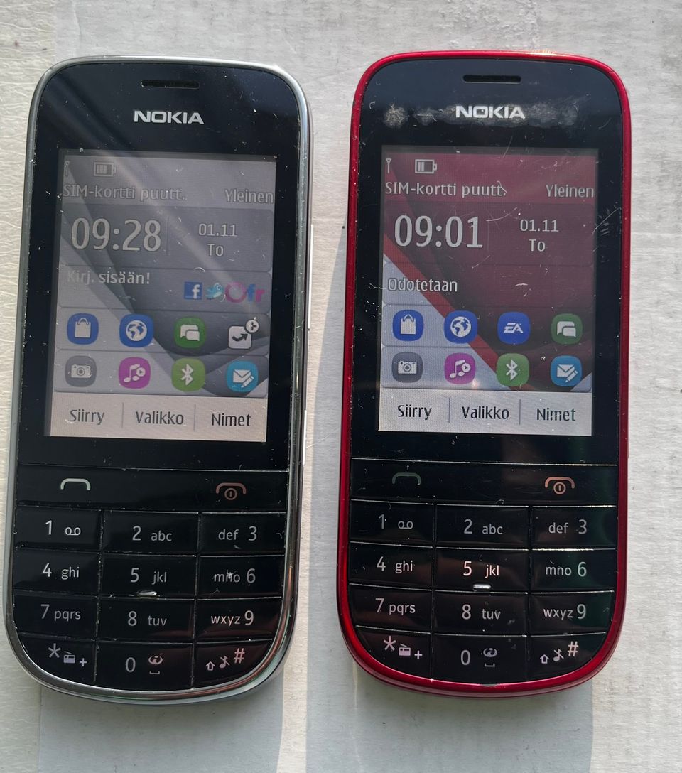 Nokia 203 matkapuhelin 2kpl