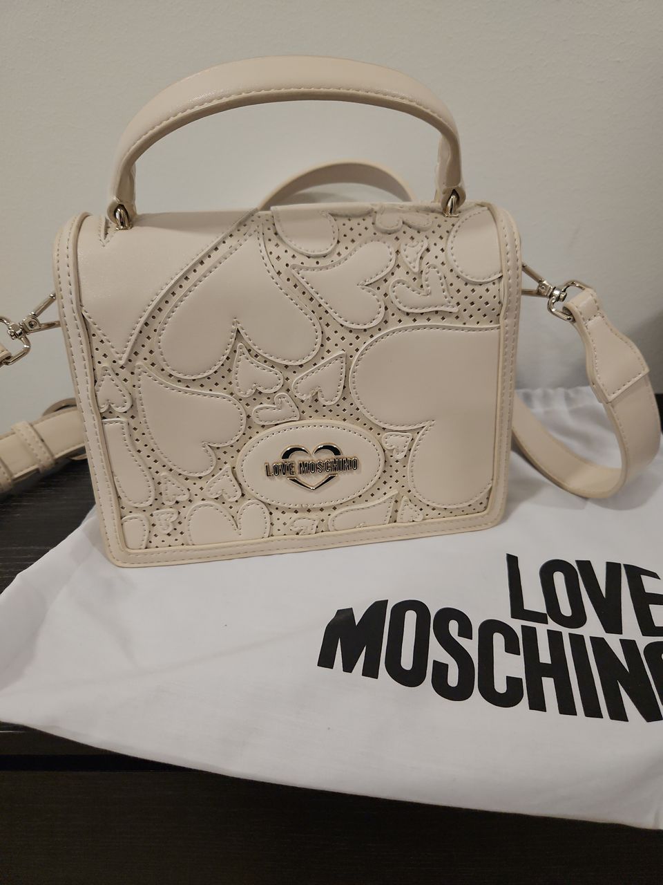 Moschino beige laukku