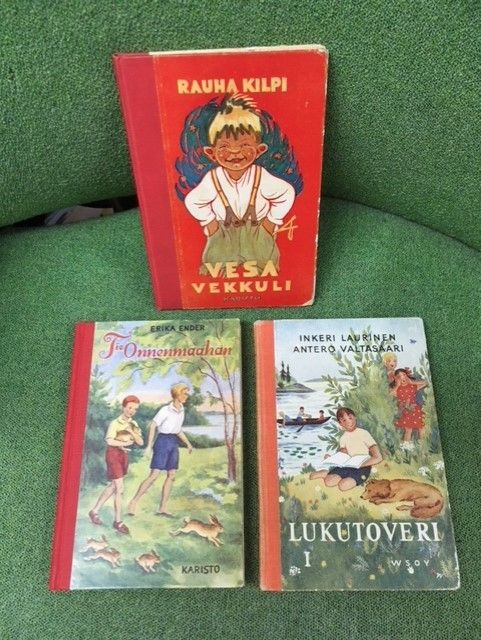 Vanhoja lasten kirjoja; Lukutoveri 1, Tie Onnenmaahan, Vesa Vekkuli