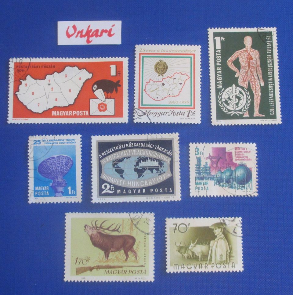 Unkari postimerkkejä - sekalaisia