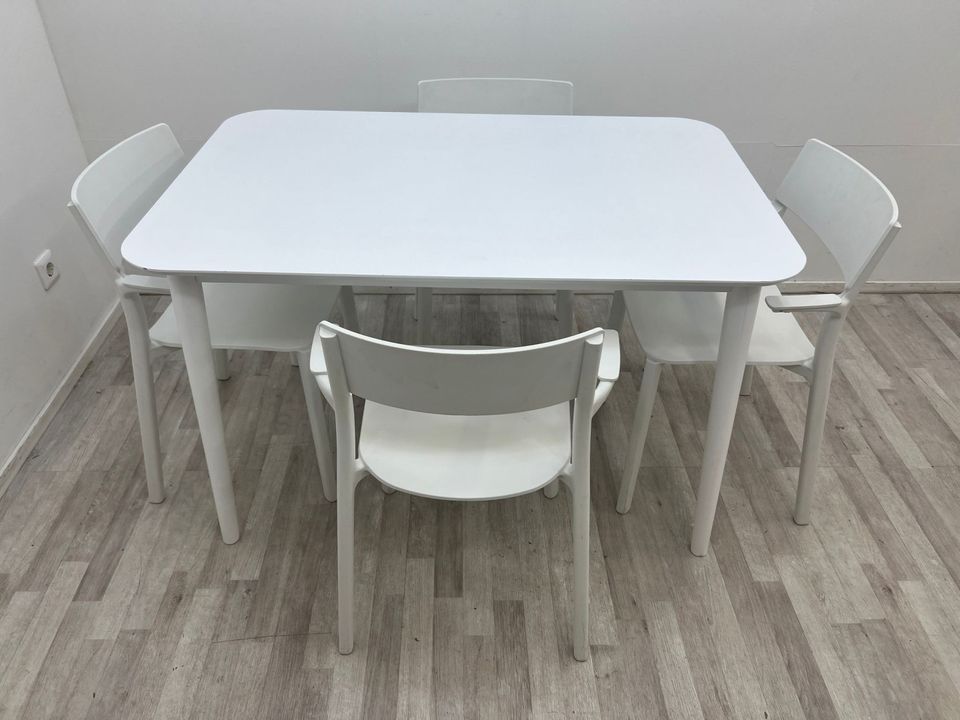 77/118 cm IKEA Ruokapöytä + 4 tuolia, ilmainen toimitus free delivery